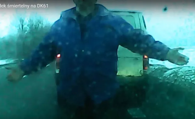 Makabryczny wypadek na drodze śmierci pod Łomżą. WIDEO świadka tragedii