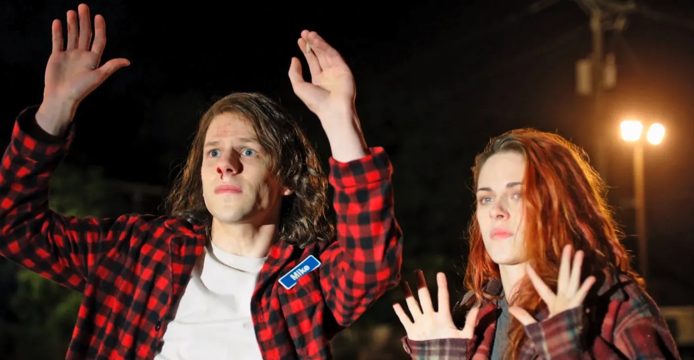Kristen Stewart i Jesse Eisenberg palą trawkę [VIDEO TYLKO DLA DOROSŁYCH]