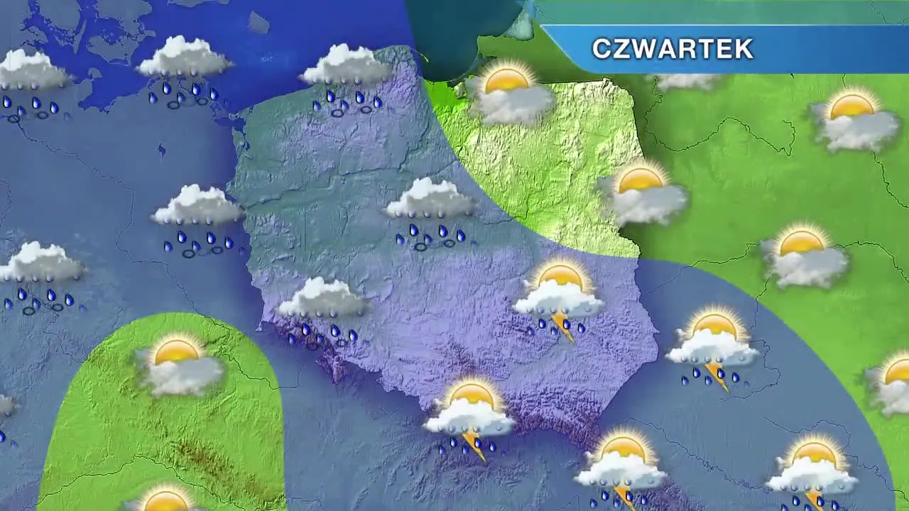 Mapa Polski 