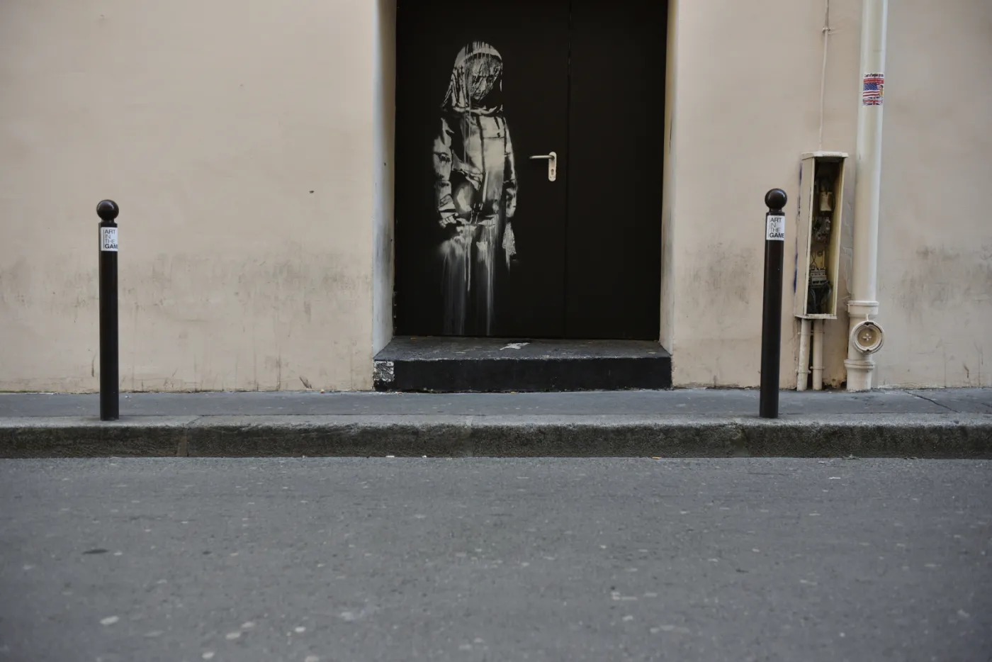 Skradzione drzwi z muralem Banksy'ego znaleziono w Abruzji