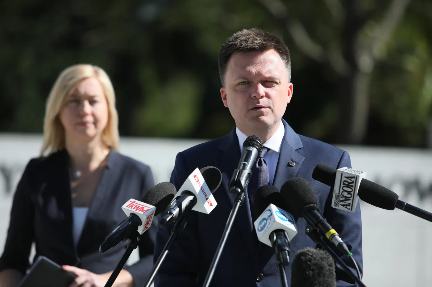 Hołownia do Nitrasa: My się do PO nie zapisujemy, nie zamierzamy kończyć na waszych listach