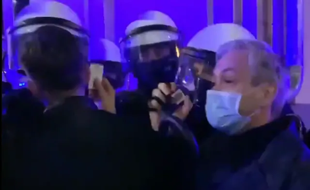 Robert Biedroń: Zostałem uderzony przez policjantów [WIDEO]