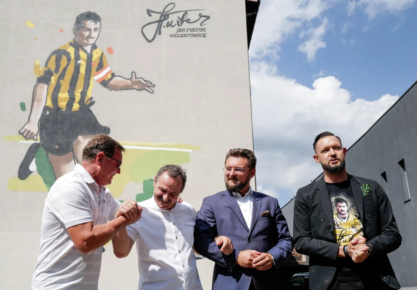 Jan Furtok ma swój mural. "To żywa legenda GKS Katowice"