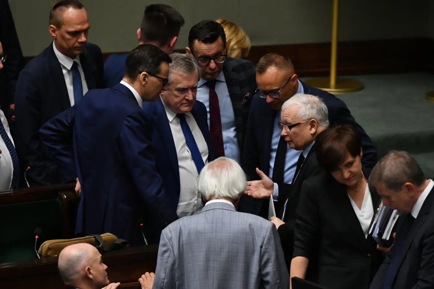 Artur Soboń, Jarosław Kaczyński, Mateusz Morawiecki, Piotr Gliński, Rafał Weber, Marek Ast
