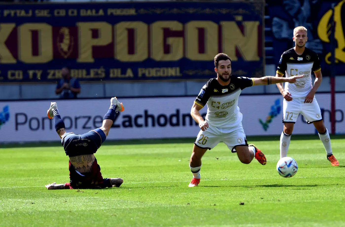 Jagiellonia "pudłowała" na potęgę. Pierwszy gol Anqvista dla Pogoni [WIDEO]