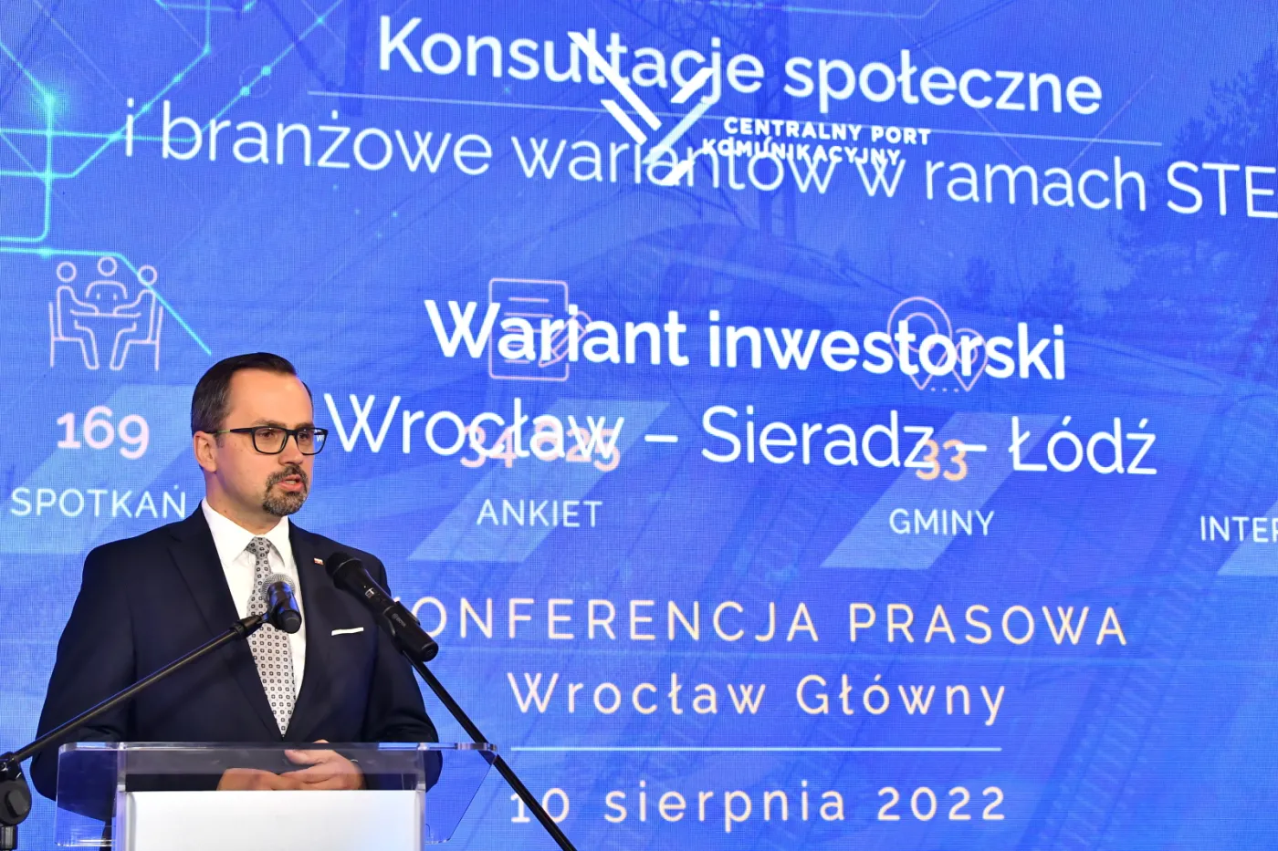 CPK i wariant inwestorski nowej linii kolejowej. Horała: Utrzymujemy rekordowe tempo