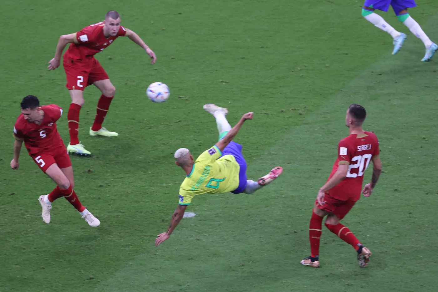 Majstersztyk Richarlisona. Takiego gola na tym mundialu jeszcze nie było [WIDEO]
