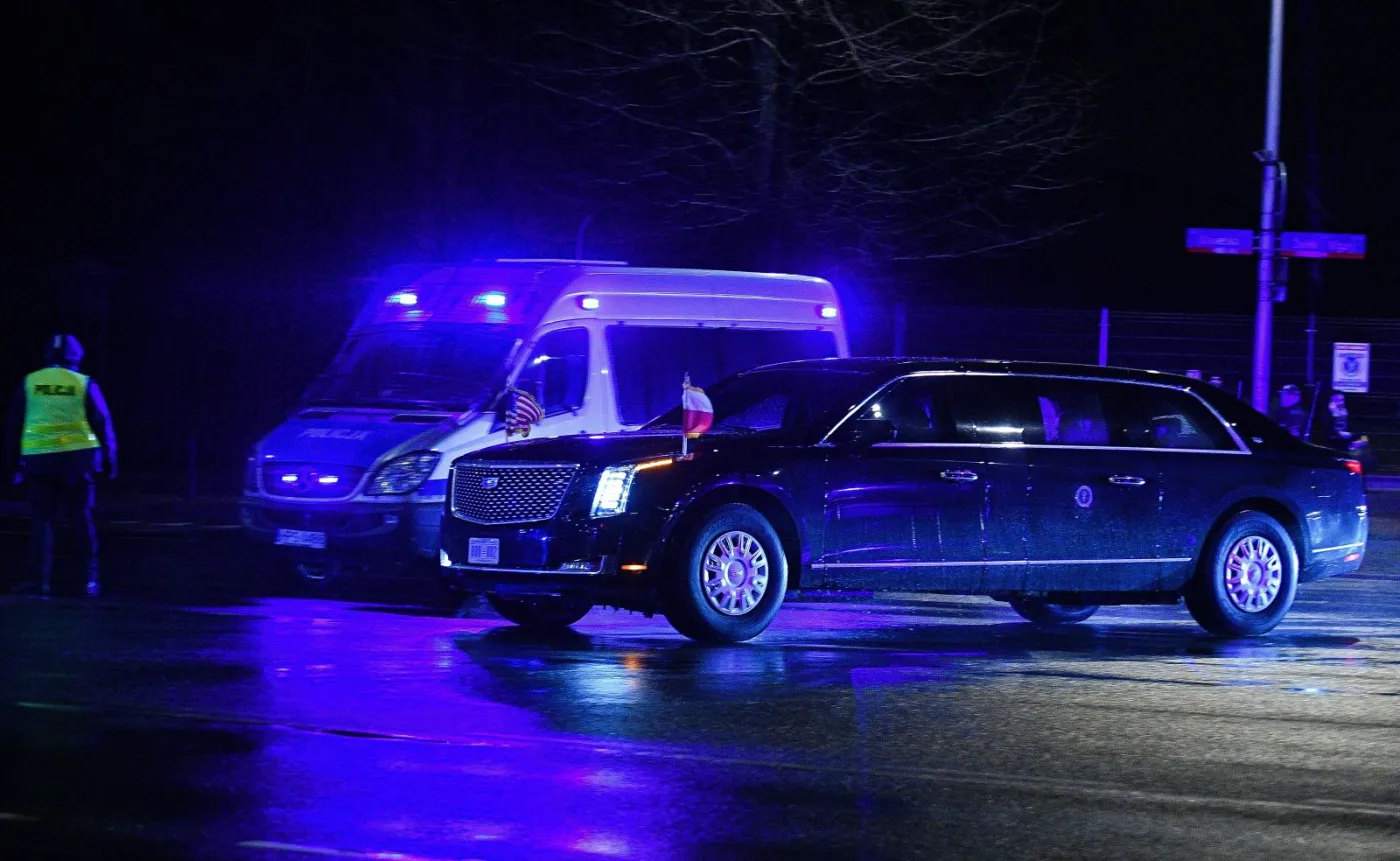 Bestia prezydenta USA, Cadillac One w Warszawie, Joe Biden w Polsce