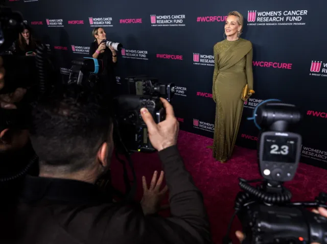 "Pokazuje, że można być ubranym i rozpalać". 65-letnia Sharon Stone zachwyciła na gali charytatywnej [FOTO]
