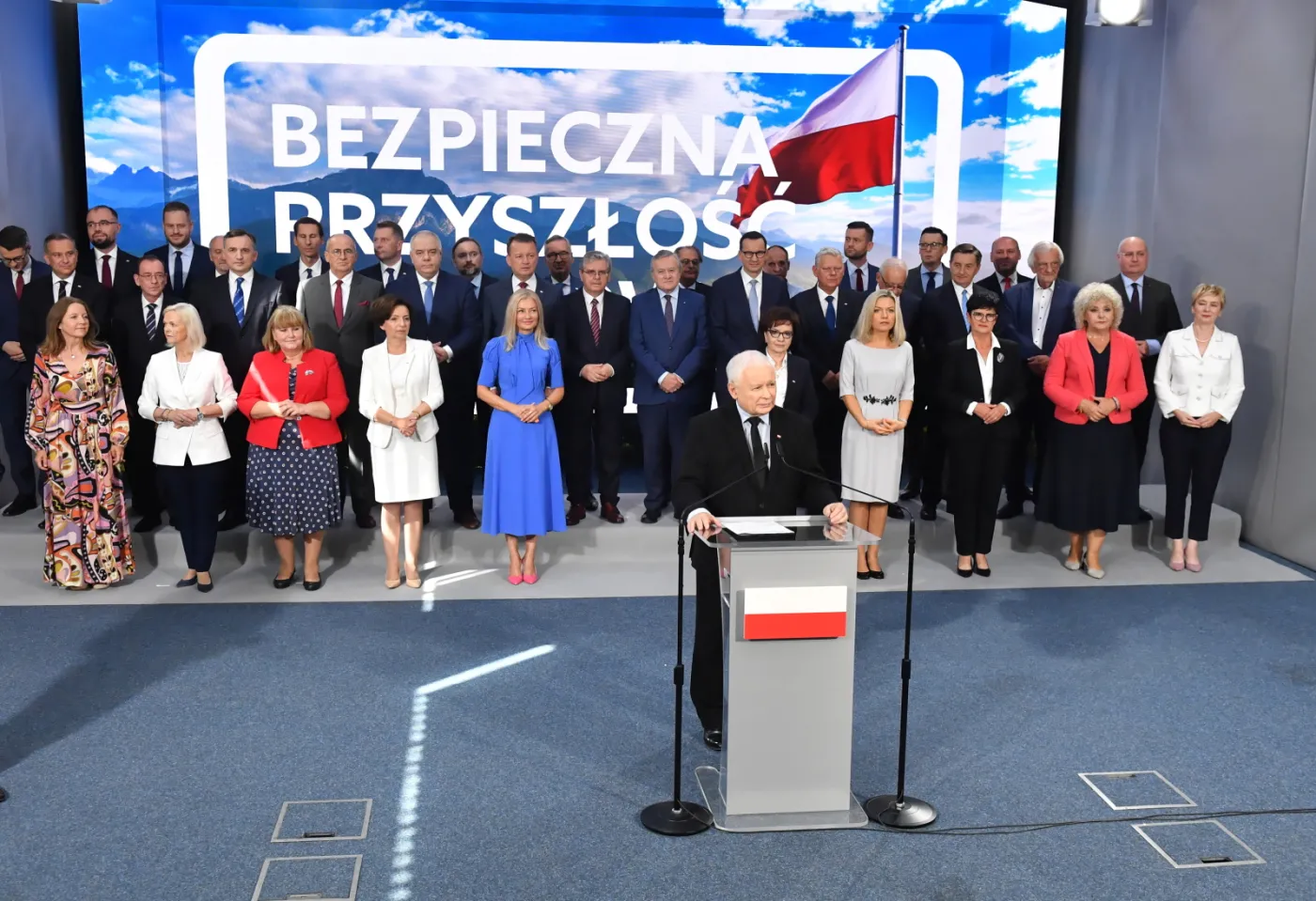 Zamieszanie na konferencji PiS. Jarosław Kaczyński: Jestem niewolnikiem sztabu