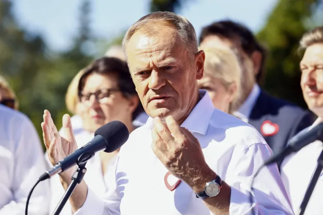 Kinga Gajewska na spotkaniu wyborczym Tuska. "Niech ten koszmar się już skończy"