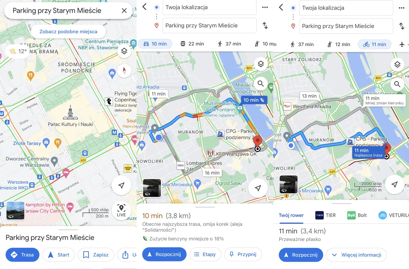 Google Maps czy Yanosik