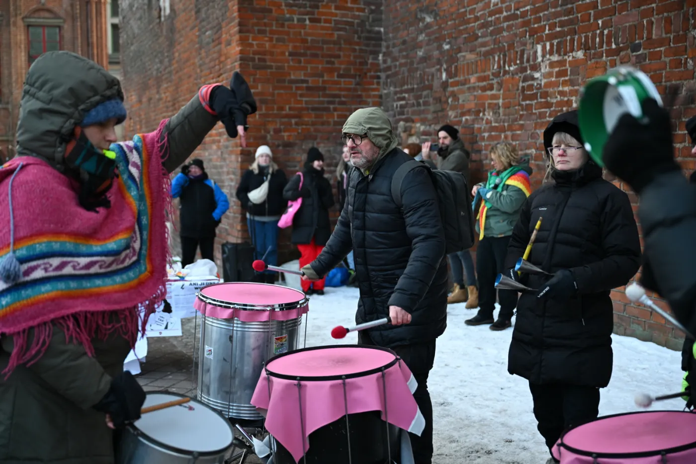 uczestnicy protestu