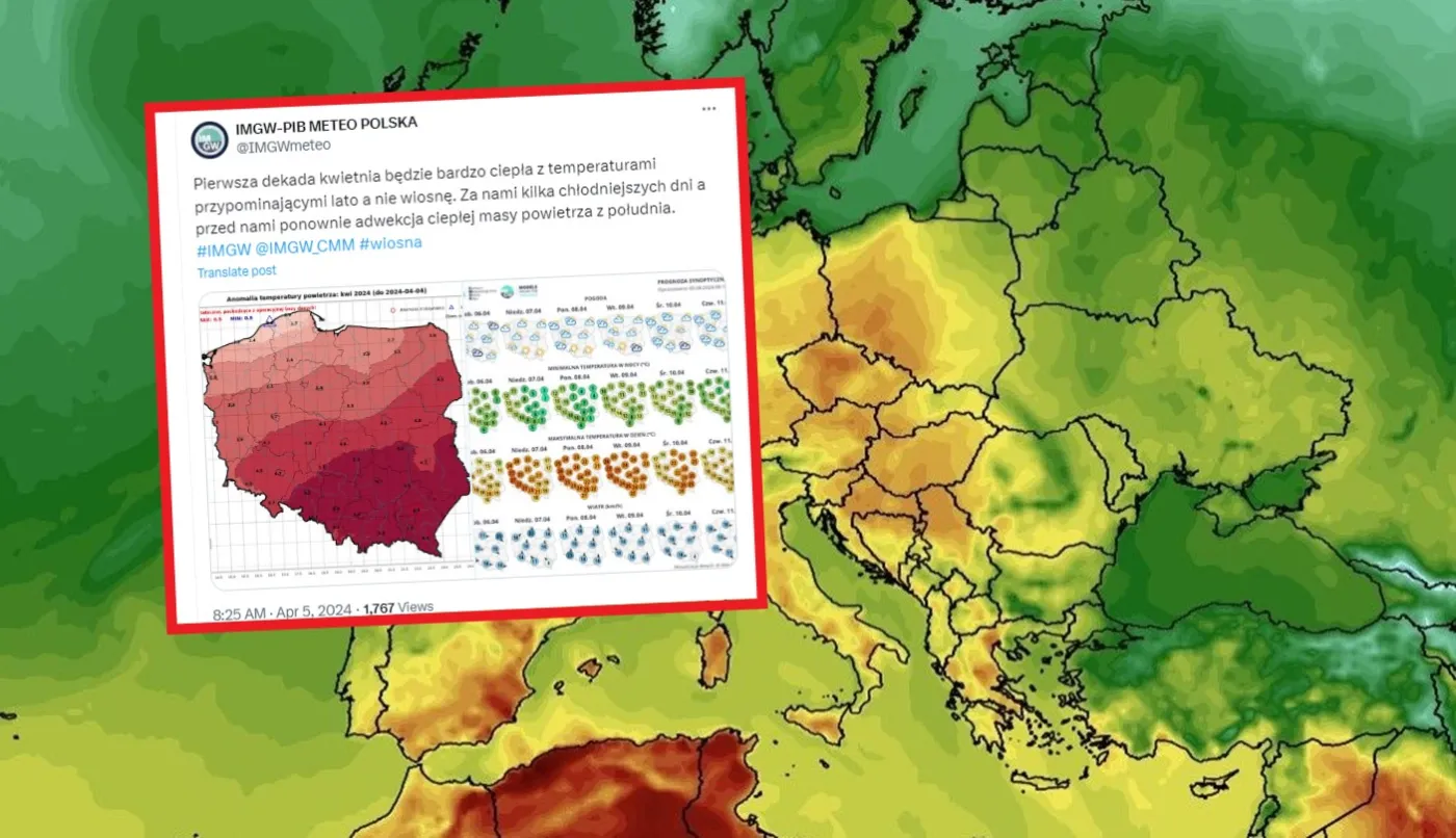 Pogoda długoterminowa. Nawet 27 st. C. "Lato a nie wiosna"