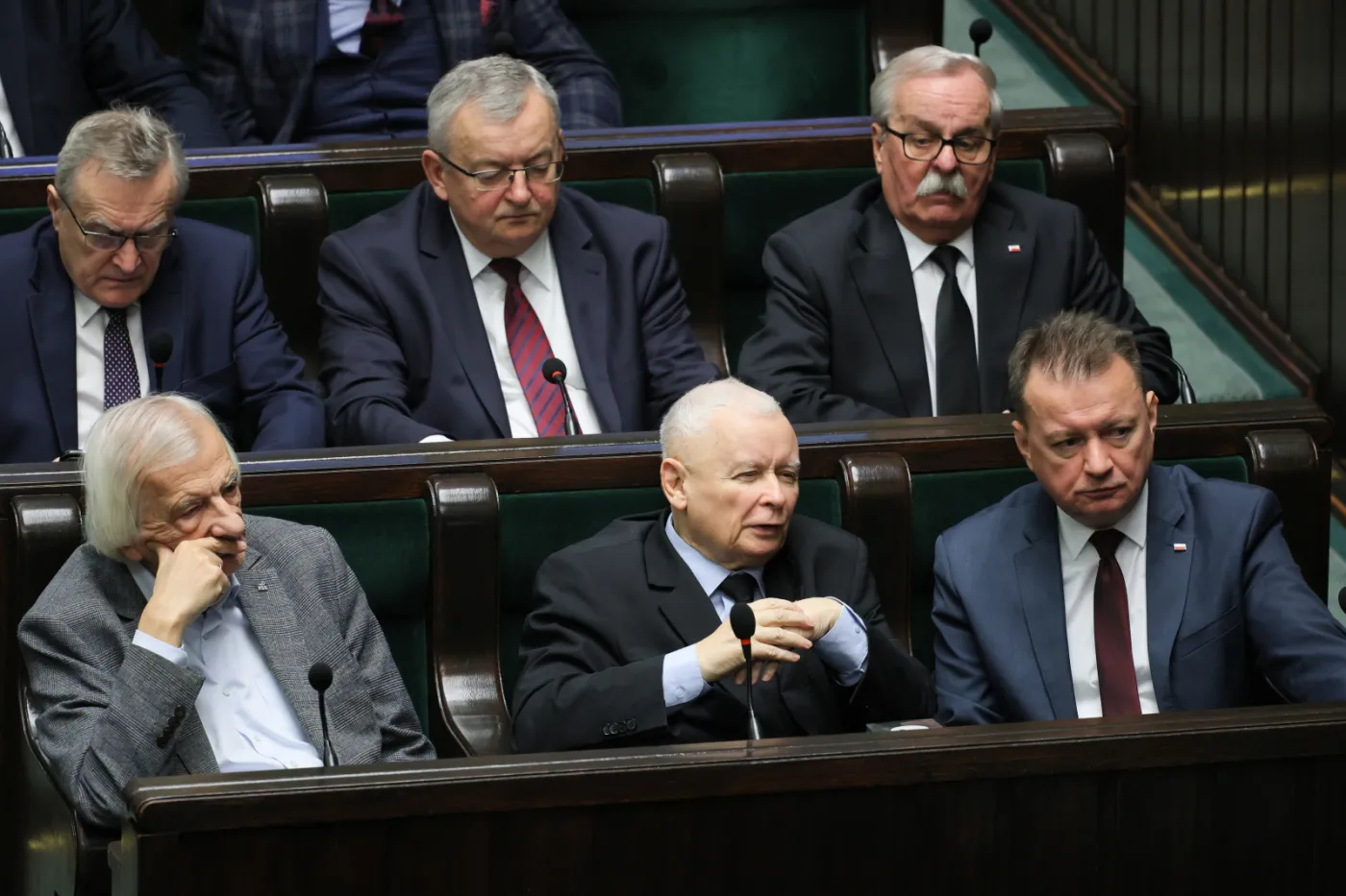 Jarosław Kaczyński, Mariusz Błaszczak, Ryszard Terlecki, Leonard Krasulski, Andrzej Adamczyk, Piotr Gliński