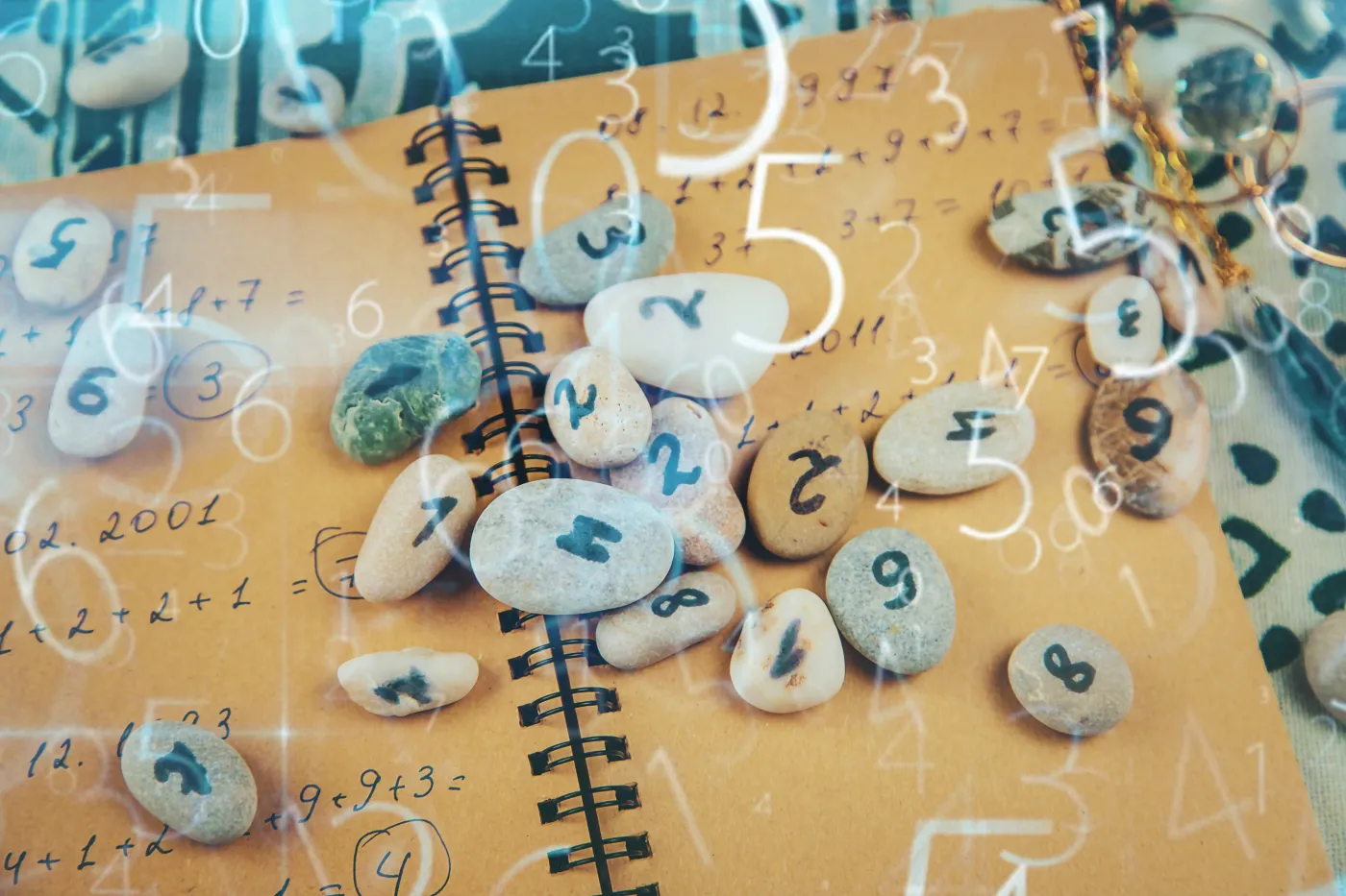 Numerology,Numbers,On,The,Table.,Selective,Focus.,Old.