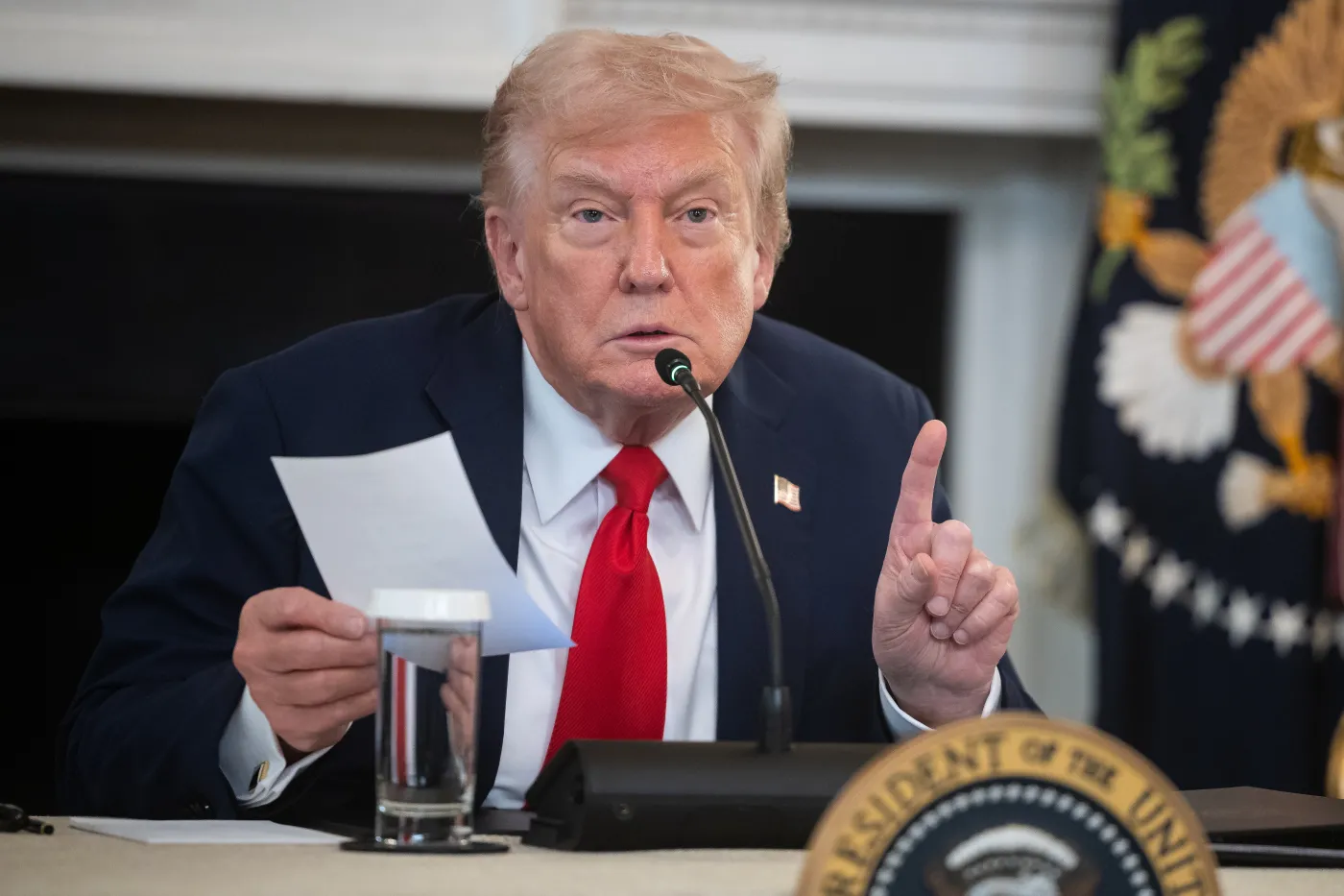 US President Trump hosts roundtable on Antifa