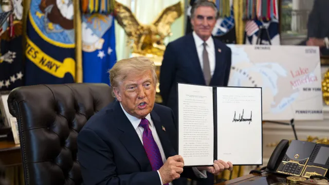 Prezydent Trump zmienił nazwę jeziora Ontario. "Teraz potrzebujemy tylko oceanu"