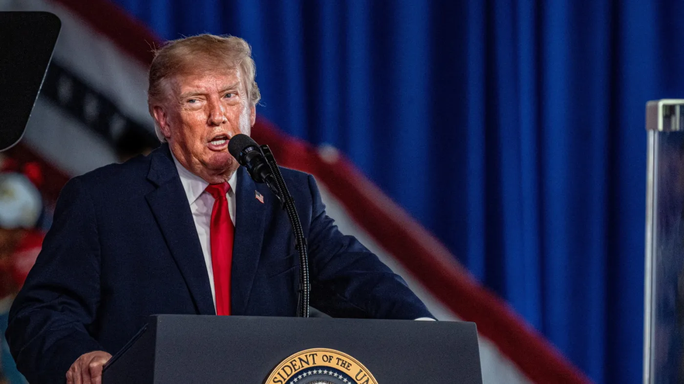 US President Trump attends a rally for Texas Senate candidate Ken Paxton