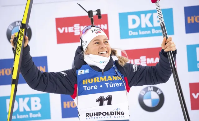 PŚ w biathlonie: Zwycięstwo Eckhoff, Żuk dziesiąta w Ruhpolding
