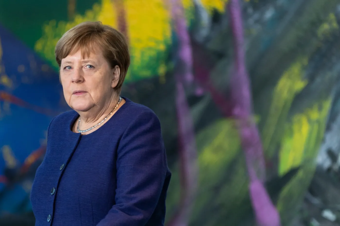 Merkel meets German business associations and the trade unions