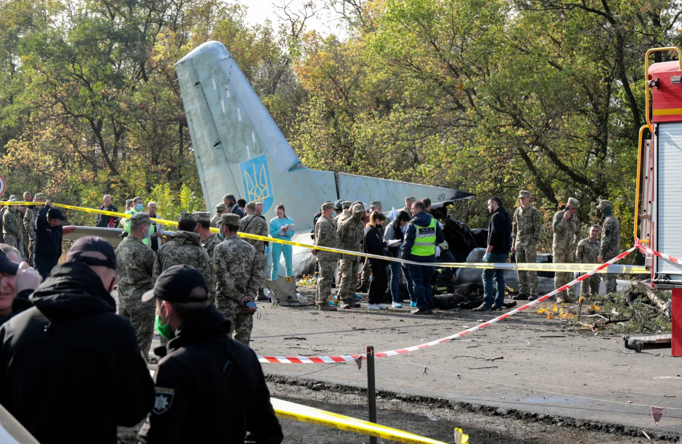 Żałoba narodowa w Ukrainie. Na pokładzie An-26 było 20 słuchaczy uniwersytetu i 7 oficerów