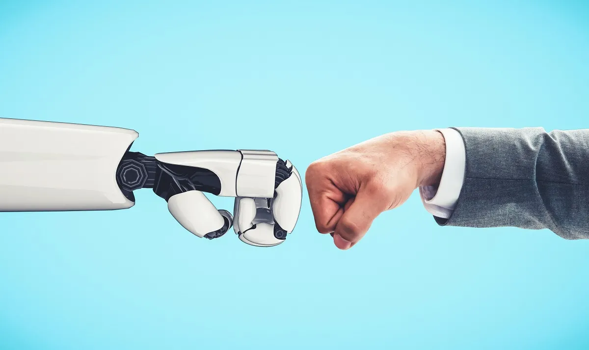 robot sztuczna inteligencja robotyka robotyzacja pięść piąstka piąteczka żółwik
