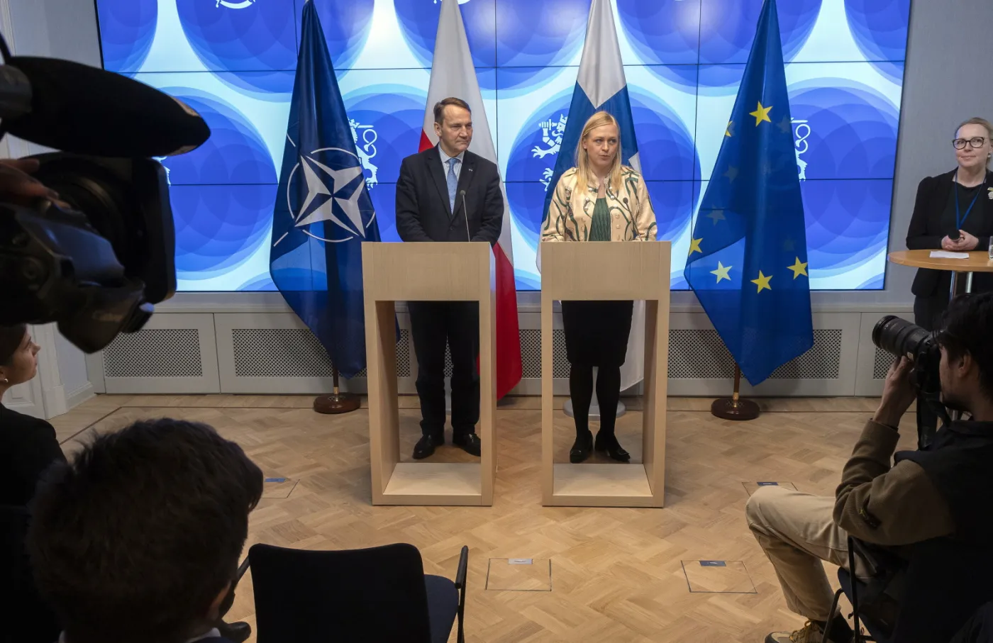 Polish Foreign Minister Radoslaw Sikorski visits Finland