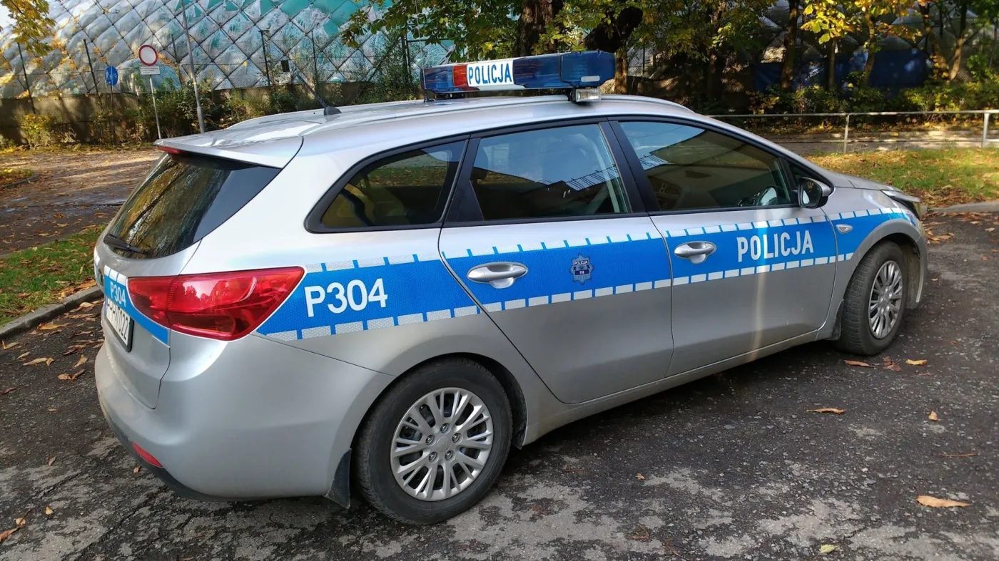 Bytom,,Poland,-,October,22,,2016:,Police,Car,Kia,Ce'ed