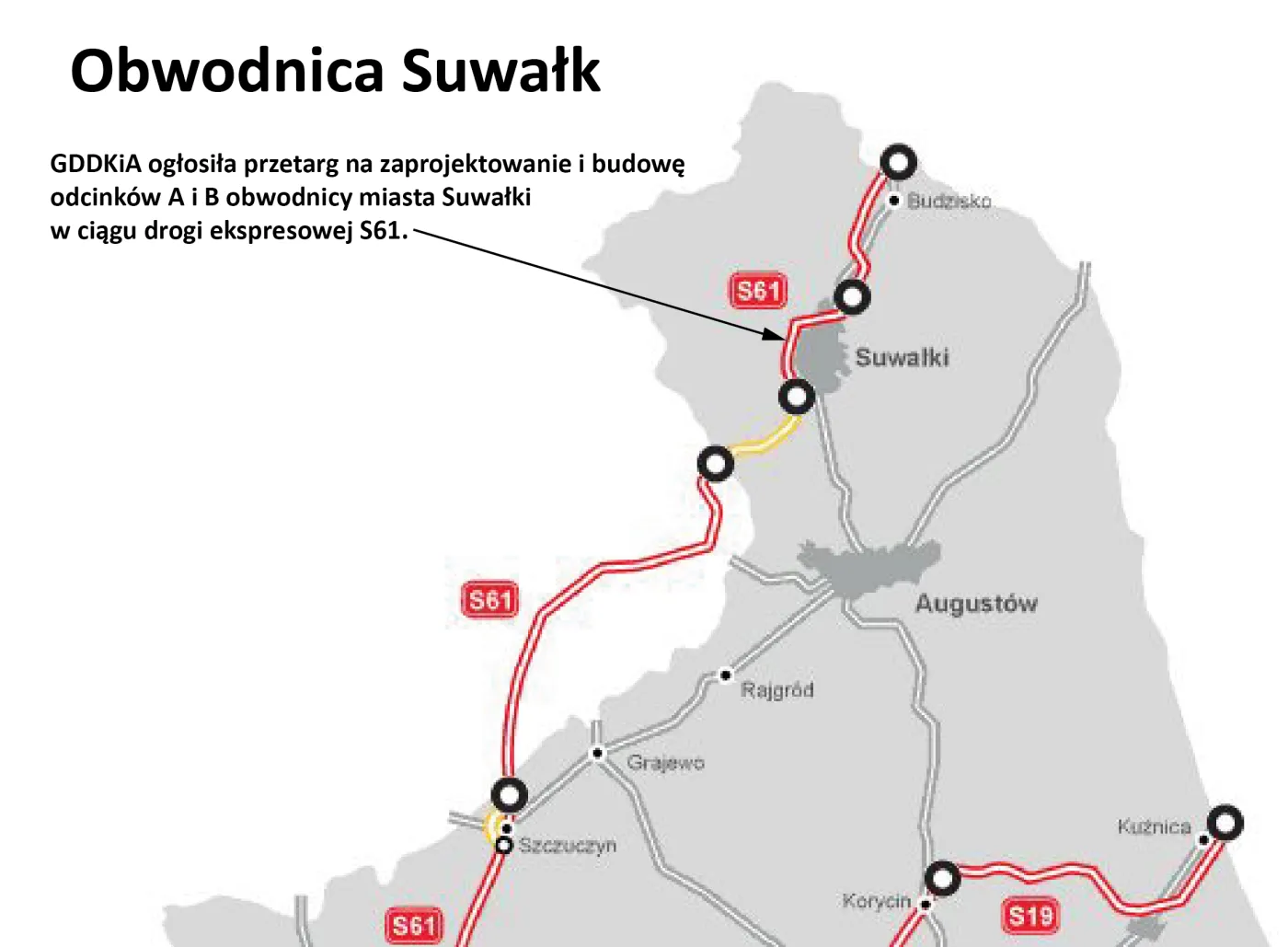 243 mln zł za obwodnicę Suwałk. Budimex ma najkorzystniejszą ofertę [MAPA]