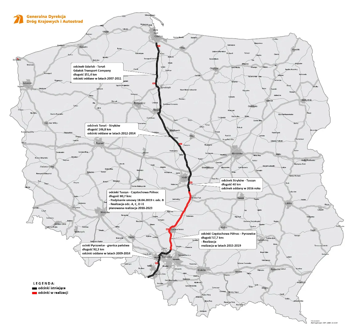 W piątek otwarcie nowego odcinka autostrady A1. Czekaliśmy na to dwa i pół roku