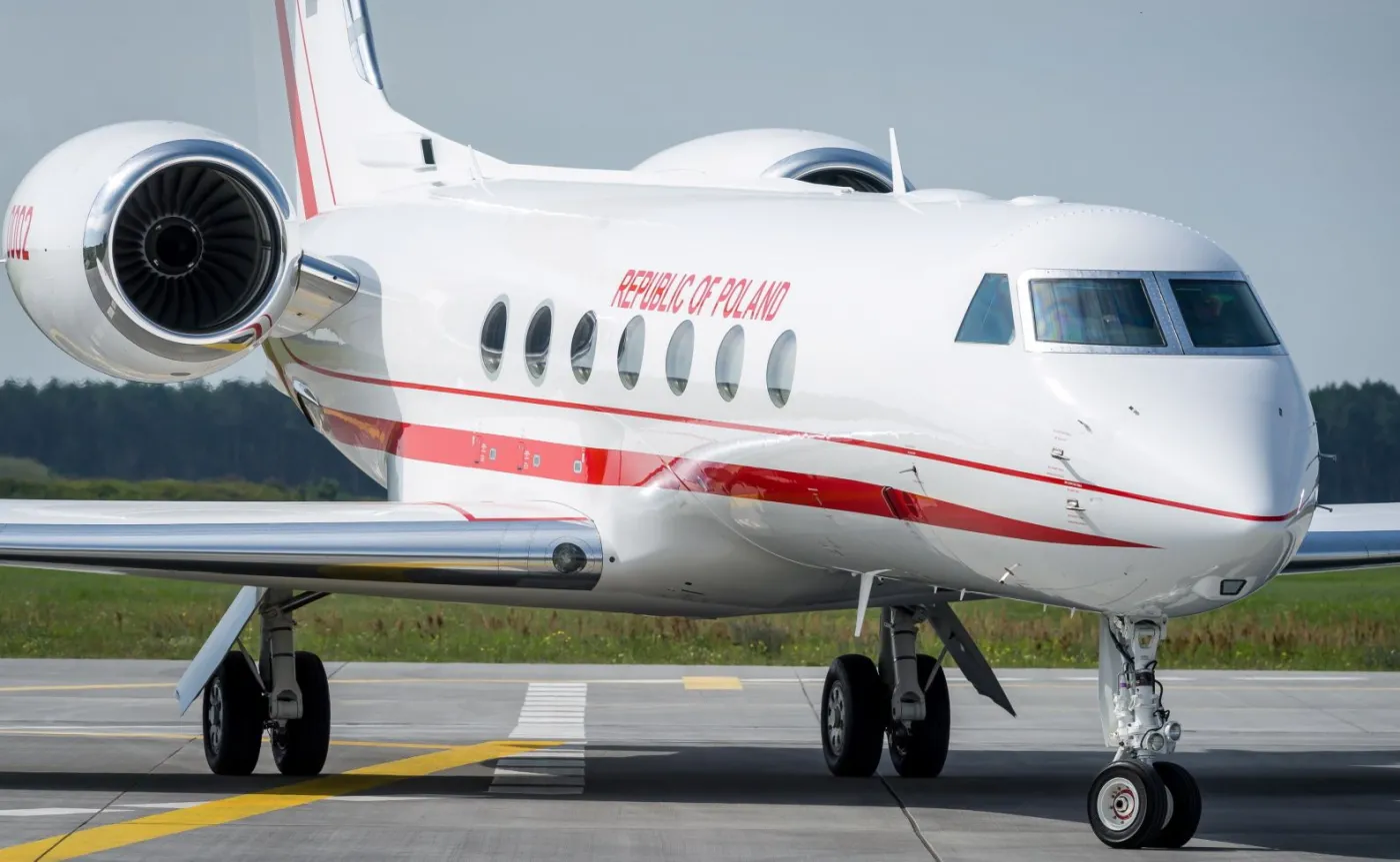 Drugi samolot dla VIP Gulfstream G550 przyleciał do Polski