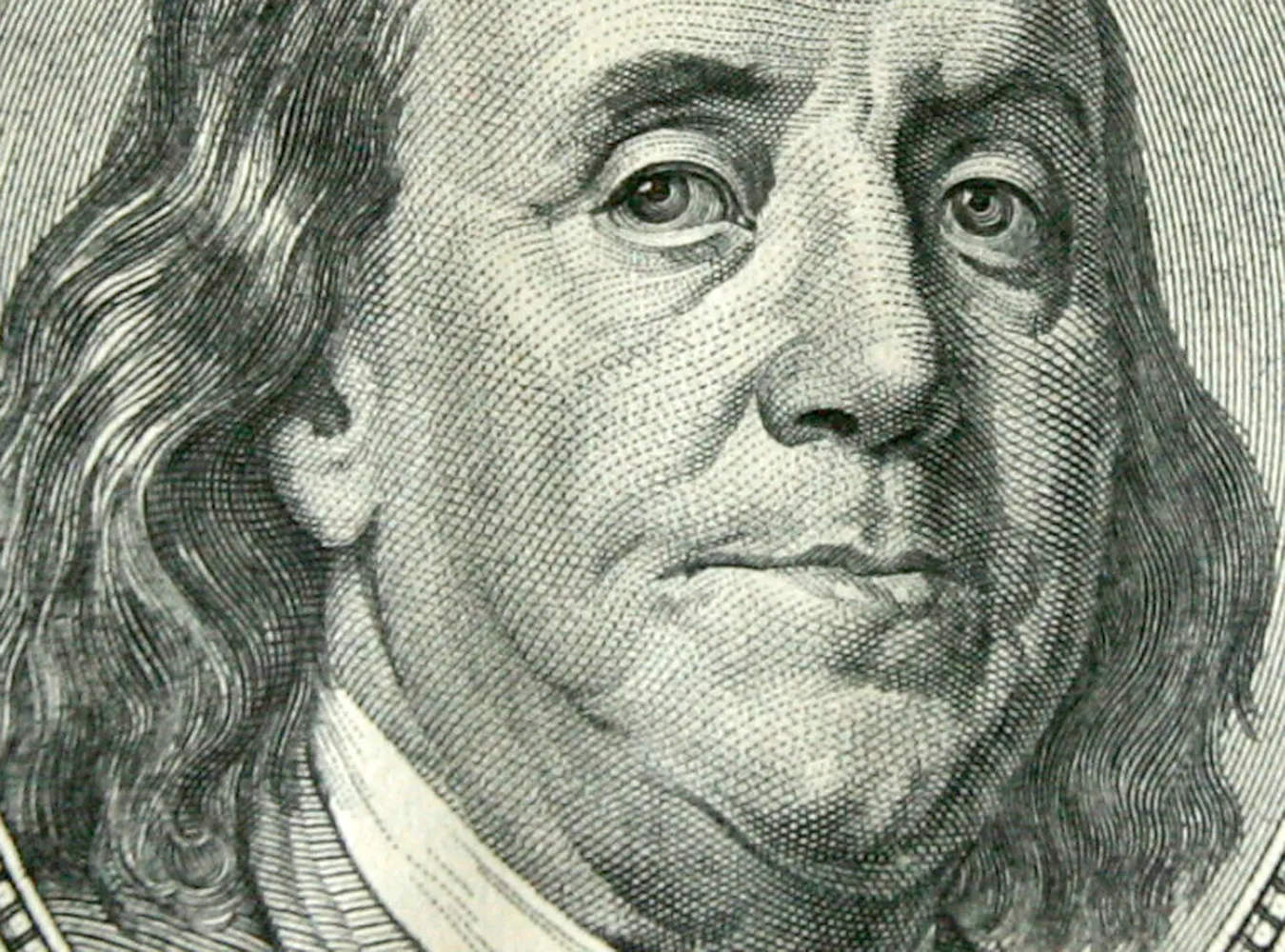 Benjamin Franklin na banknocie 100-dolarowym