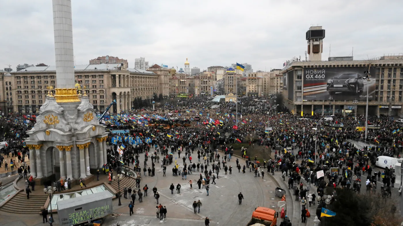 Napięta sytuacja w Kijowie: Zamieszki podczas prounijnej demonstracji
