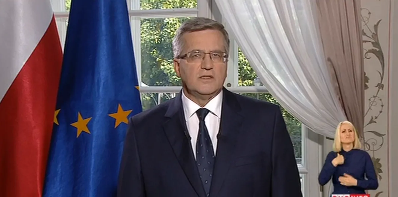 Ostatnie orędzie prezydenta: Komorowski podziękował Polakom za prezydenturę