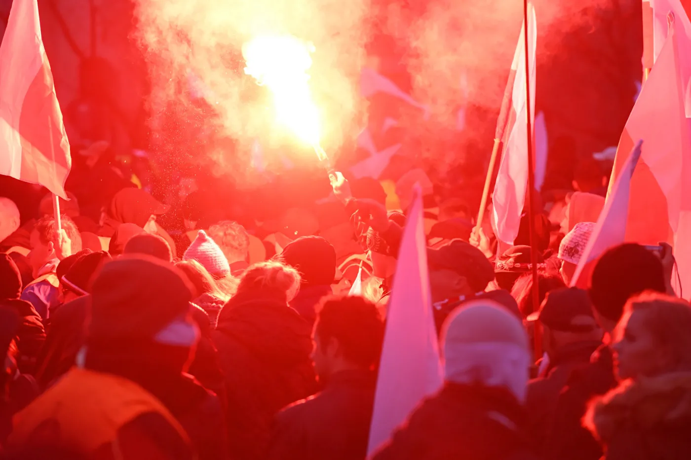 Stolica: Ulicami miasta przeszła demonstracja przeciw faszyzmowi