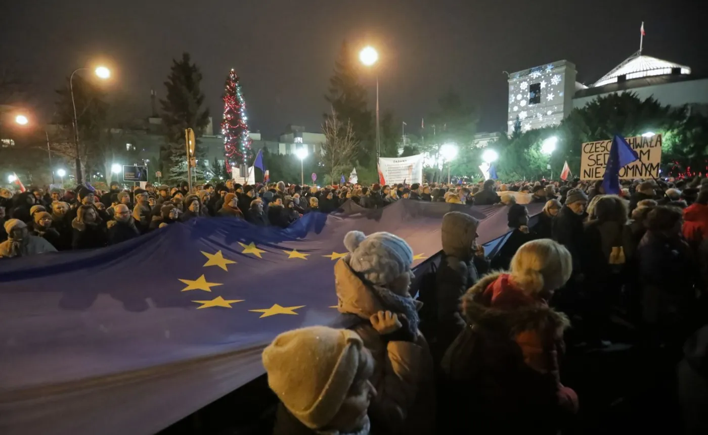 Protest przed Sejmem