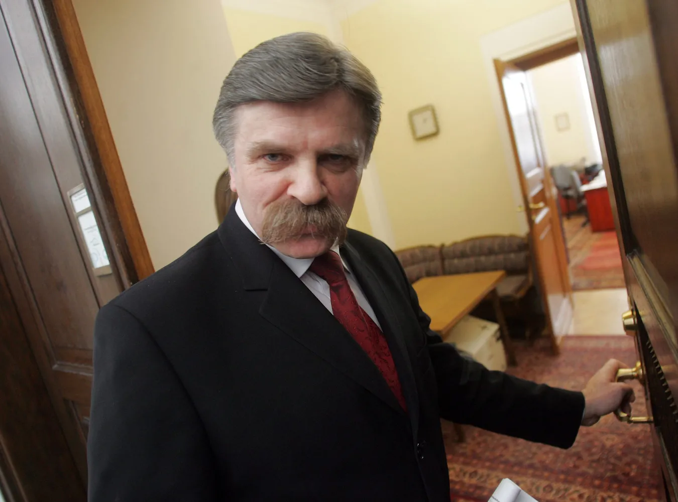 29.01.2007 WARSZAWA SEJM UL WIEJSKA KONFERENCJA PRASOWA MARSZALEK SENATU KRZYSZTOF PUTRA 
FOT IGOR MORYE