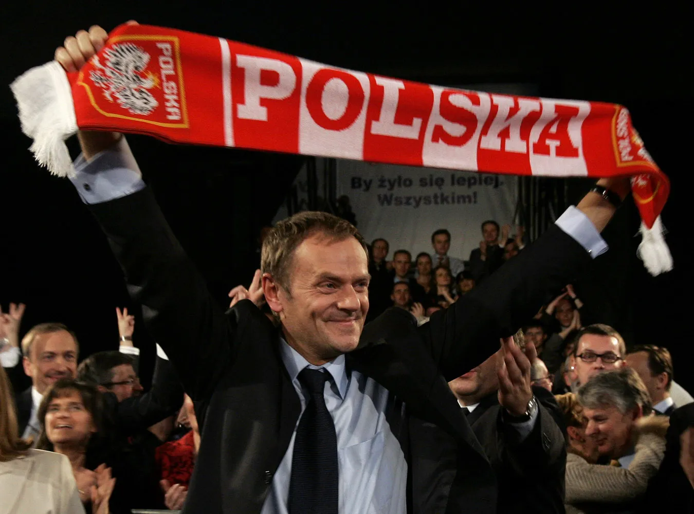 Mecze Polaków na Euro 2008 premier Donald Tusk obejrzy tylko w telewizji