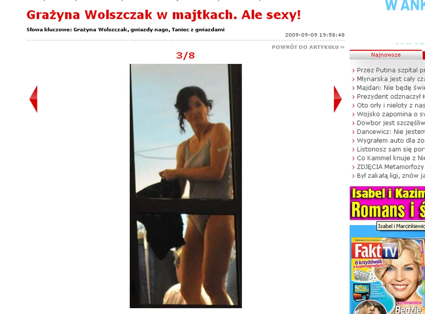 Wolszczak w majtkach, a oni robią zdjęcia