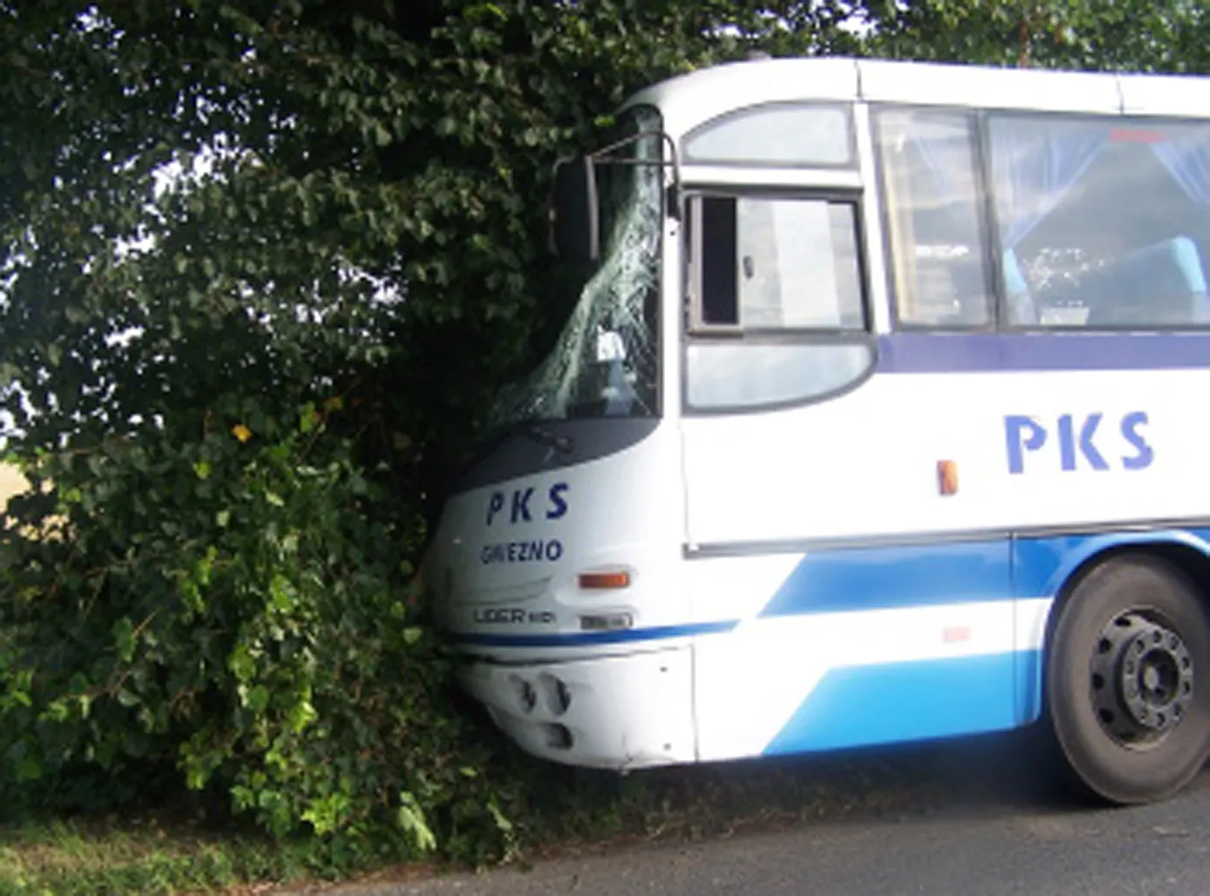 Wypadek autobusu PKS. Pięć osób rannych