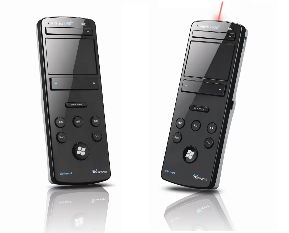 Pilot z touchpadem do sterowania pecetem