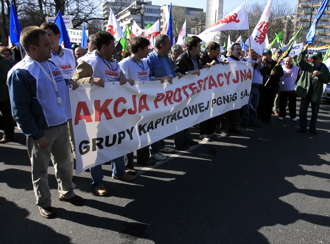 Sprzedaży akcji Sprzedaży akcji PGNiG domagali się związkowcy