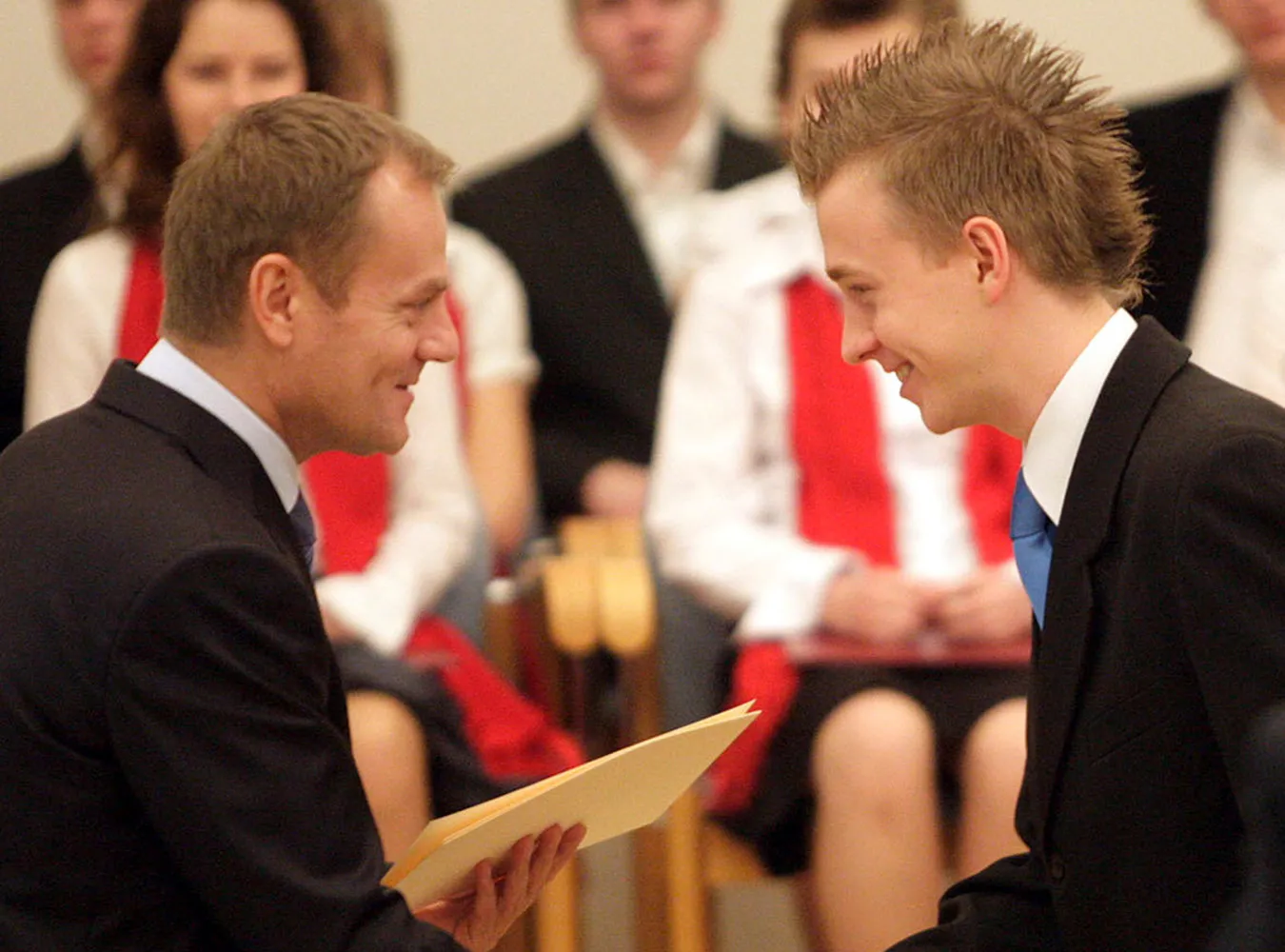 Donald Tusk na spotkaniu ze stypendystami