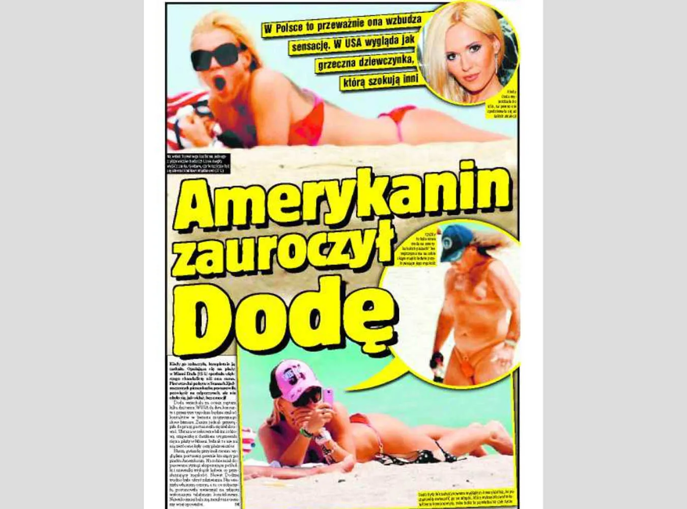 Zobacz, jak Doda wygrzewa się na plaży
