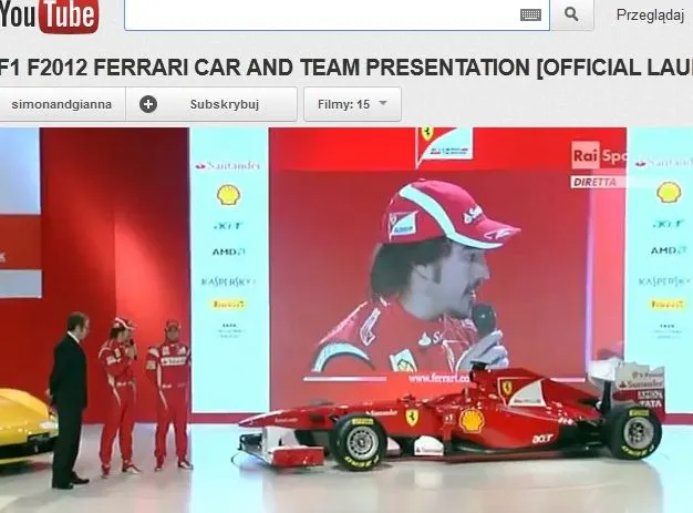 Nowy bolid Ferrari