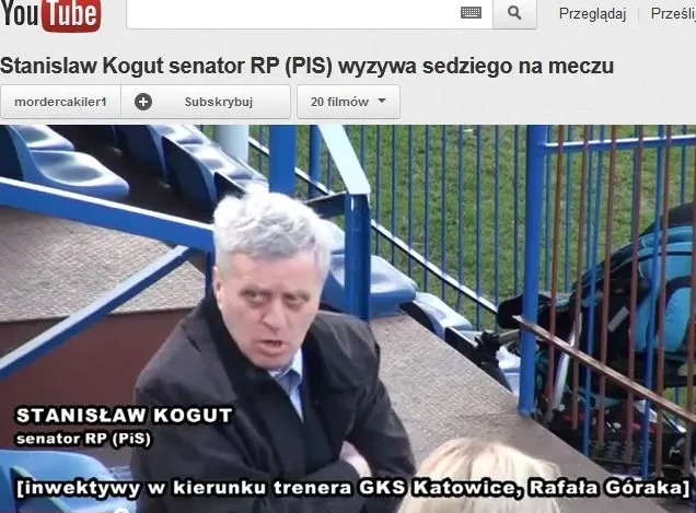 Senator PiS zwyzywał na meczu sędziego. Zobacz wideo