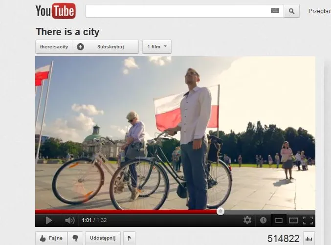 "There is the city" 