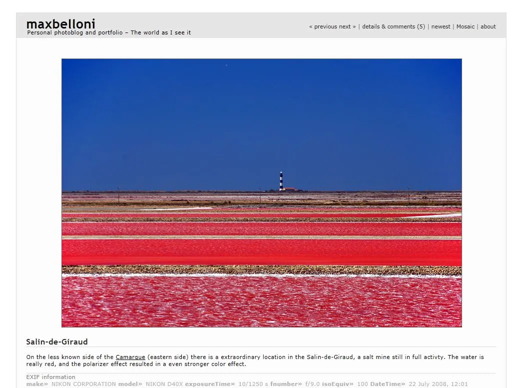 Jezioro w Camargue na blogu: www.maxbelloni.com