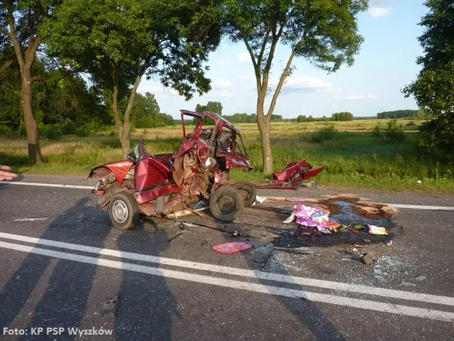 Wypadek w miejscowości Poręba-Kocęby  